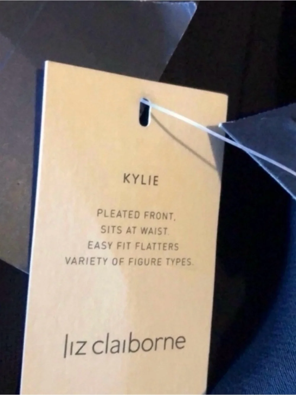 New Liz Claiborne Kylie Black Straight Leg Dress Pants Trousers Women’s Size 14